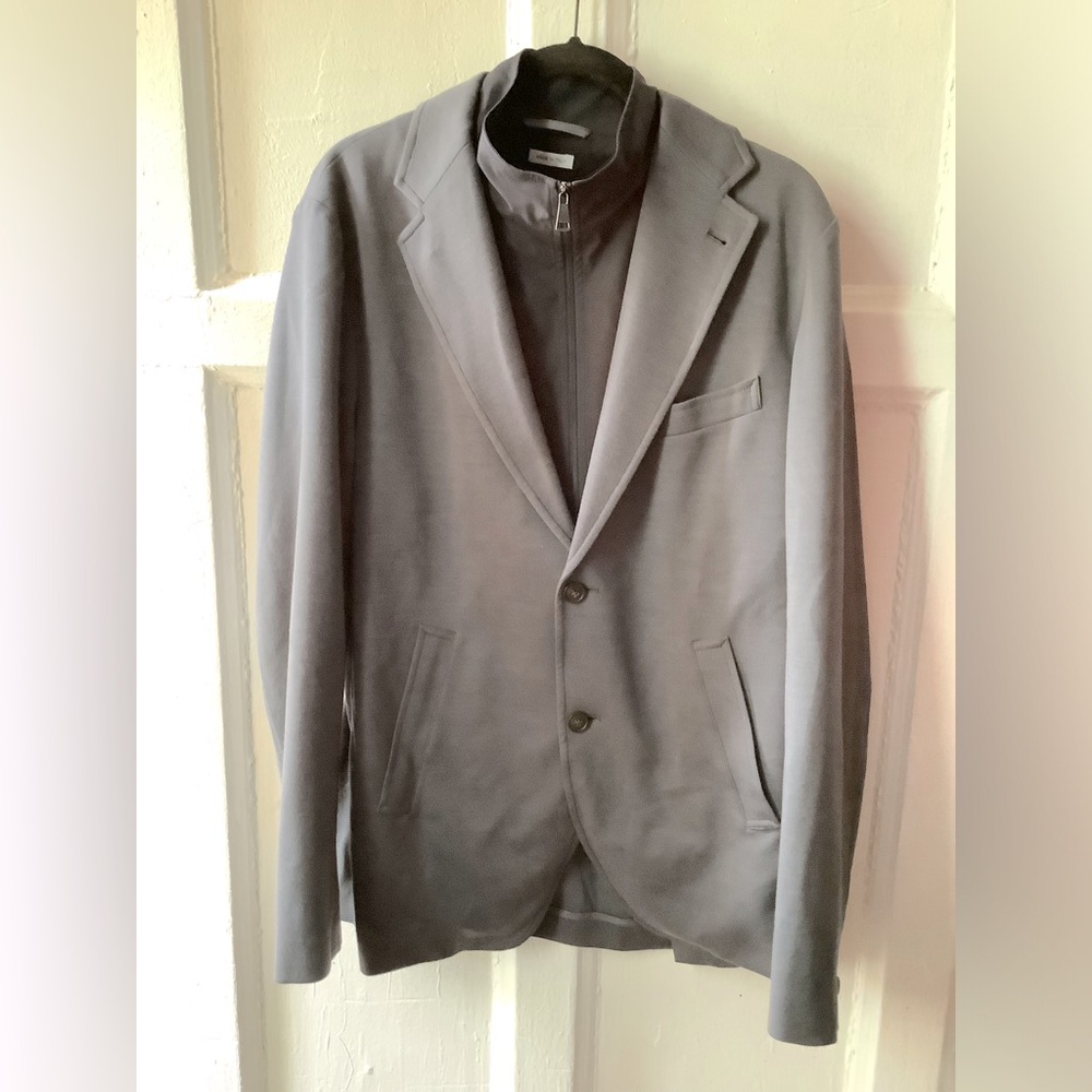 Norwegian Wool Man’s Layered-design Blazer
